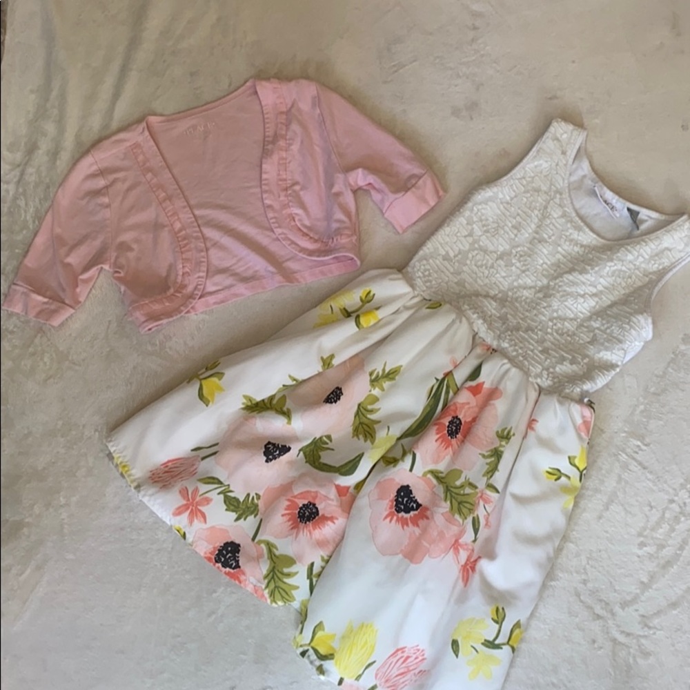 Children's Place Girls Floral Dress